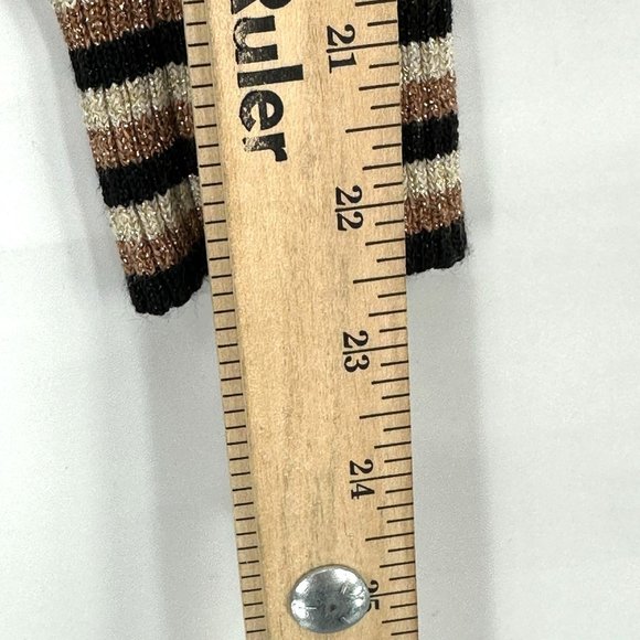 Free People Womens Gold Dust Pullover Sweater Color Block V- Neck Size XS - Picture 5 of 7